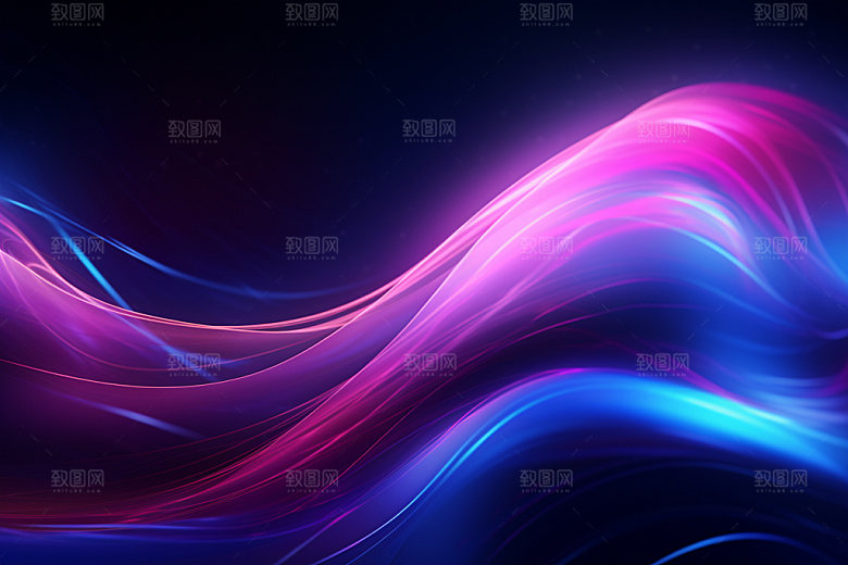 脉冲波纹光线背景图