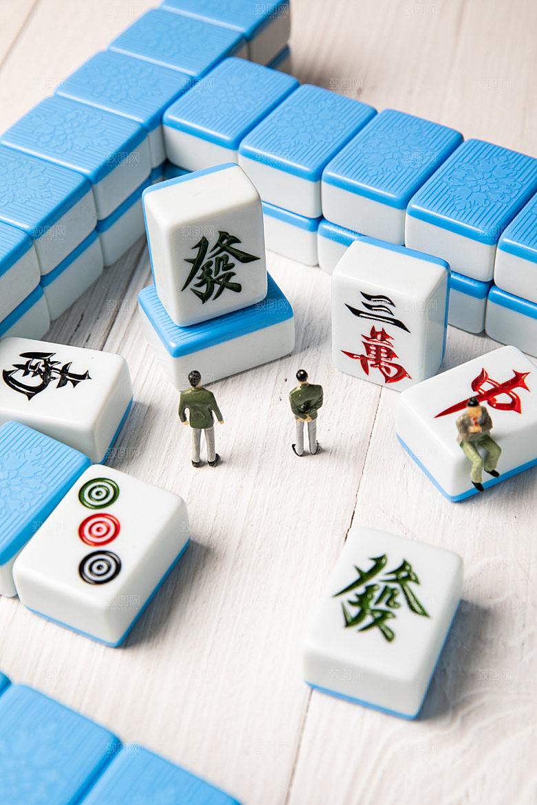 麻将棋牌传统文化摄影图
