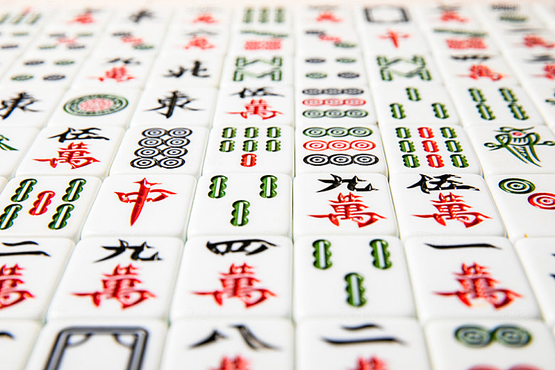 麻将高清棋牌摄影图