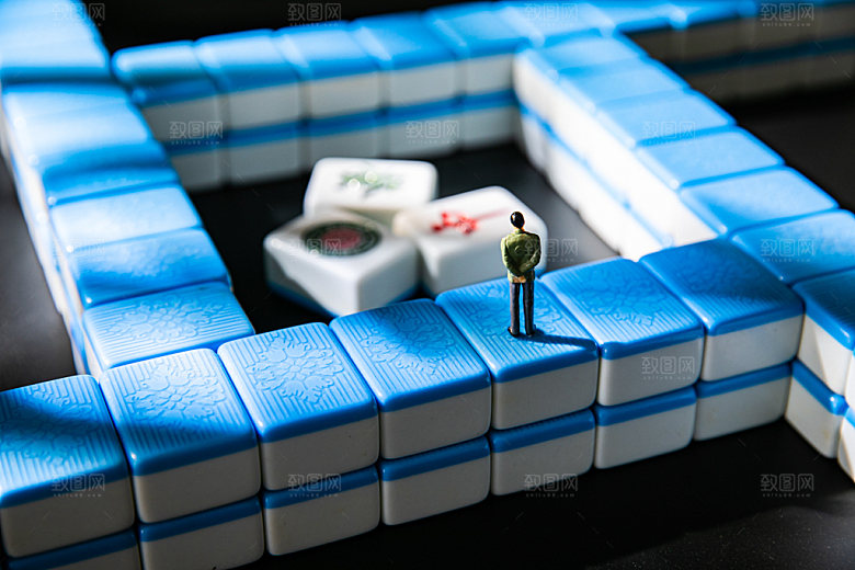 麻将棋牌休闲娱乐摄影图