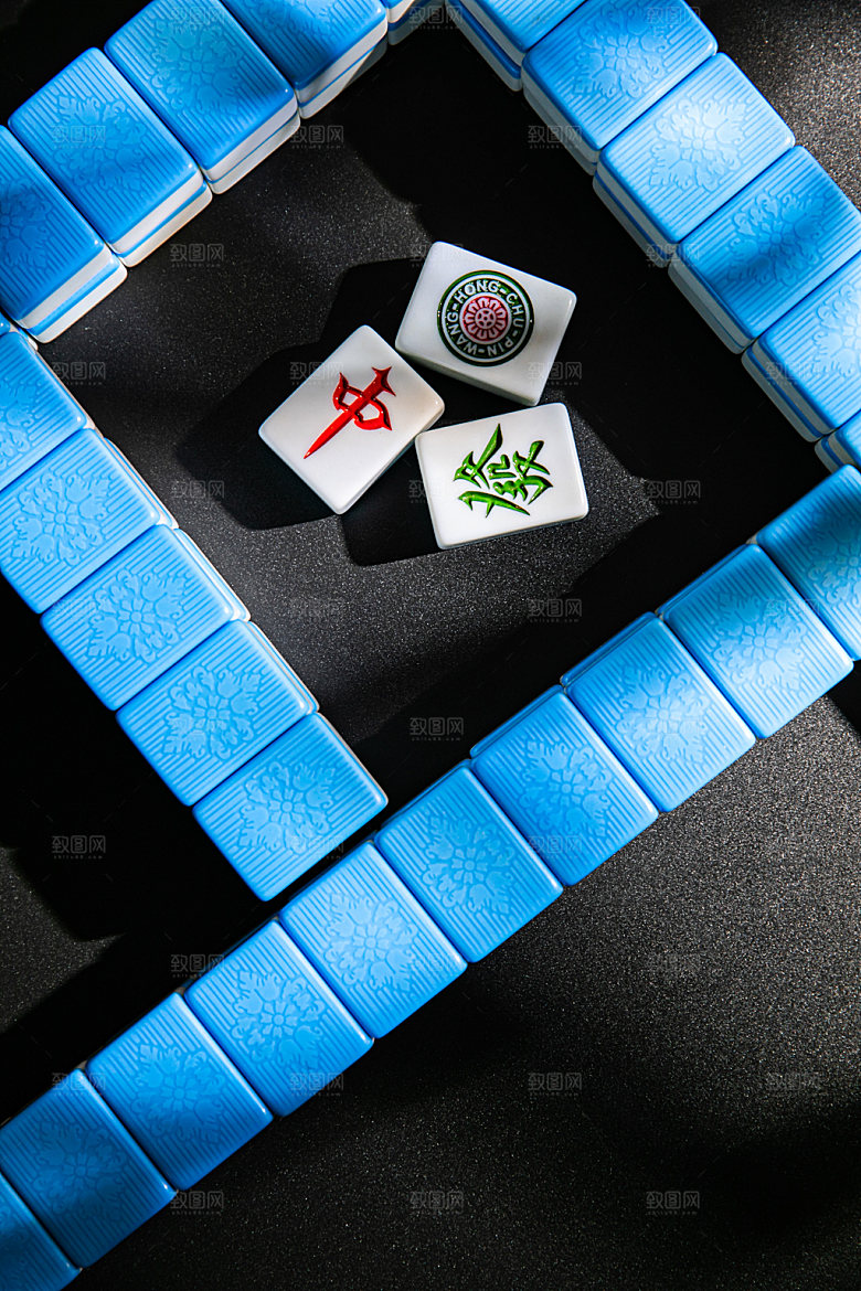 麻将休闲娱乐棋牌摄影图