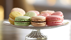 马卡龙高清法式甜品摄影图