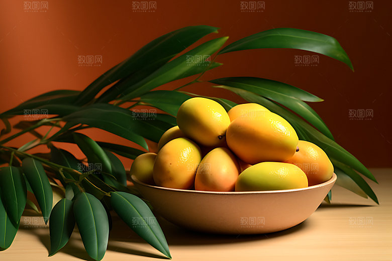 芒果高清特写摄影图
