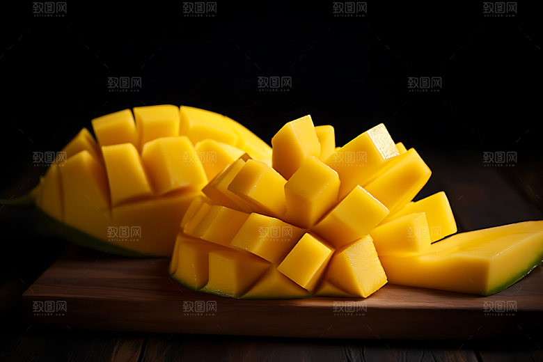 芒果特写美食摄影图