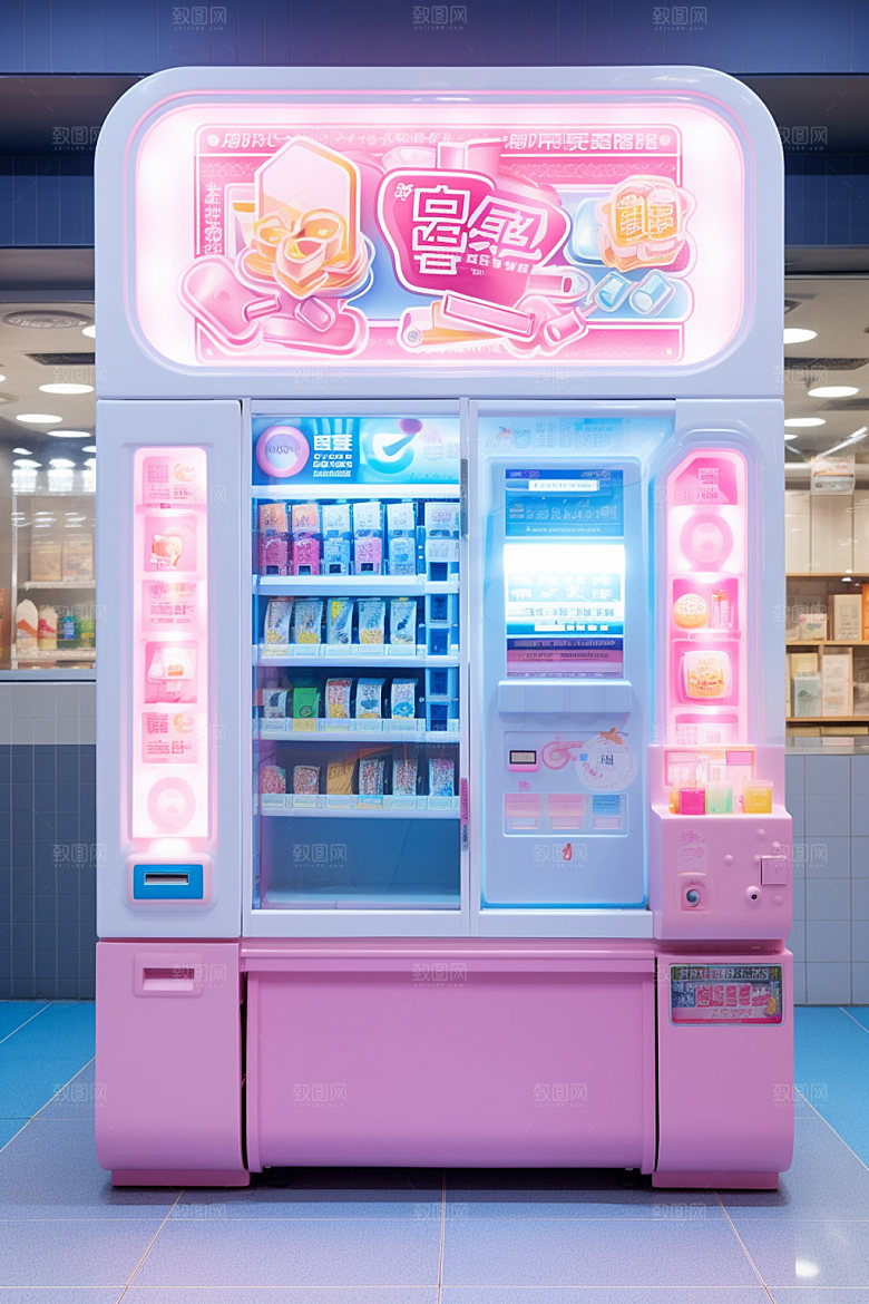盲盒机3D购物模型