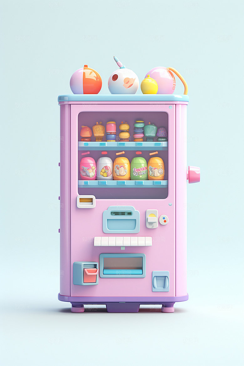 盲盒机娃娃机3D模型