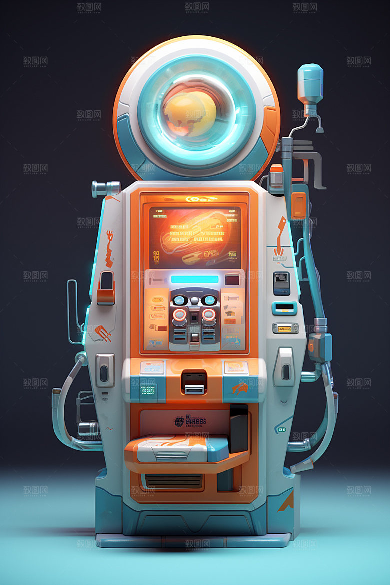 盲盒机3D扭蛋机模型