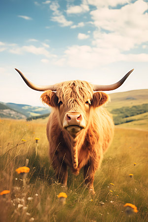 牦牛高清家畜摄影图