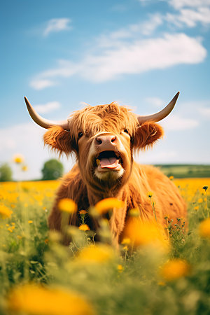 牦牛自然家畜摄影图