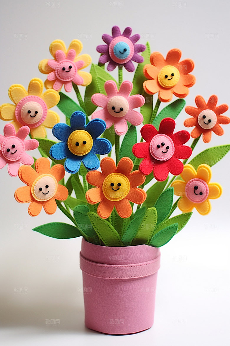 感恩节母亲节花卉花束矢量素材