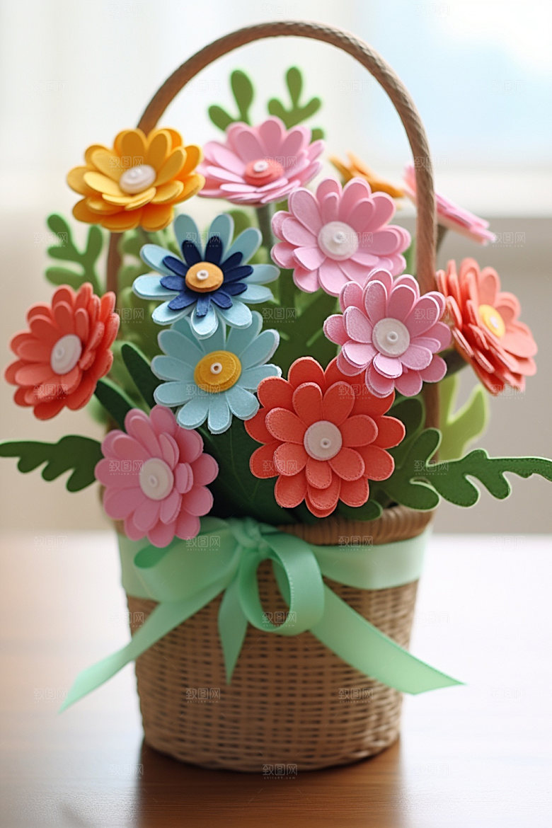 感恩节插画羊毛毡矢量素材