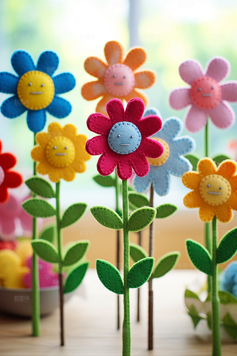 感恩节母亲节花卉花束矢量素材