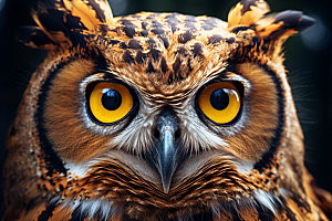 猫头鹰鸮野生动物摄影图