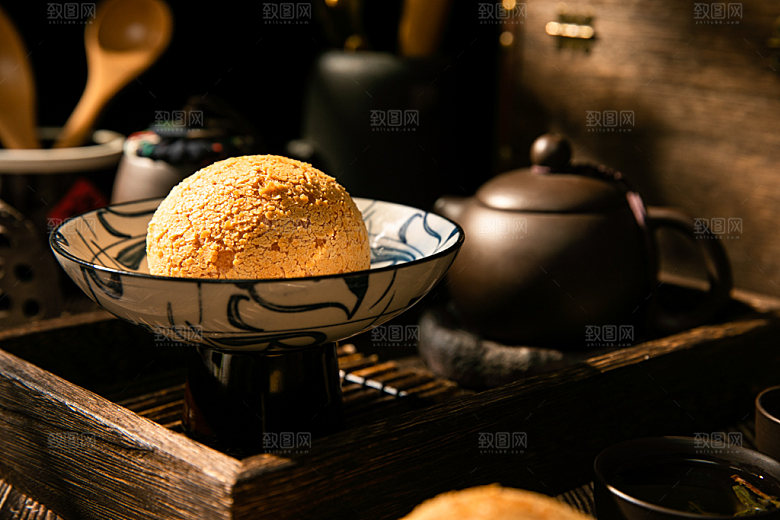 麻薯高清烘焙摄影图