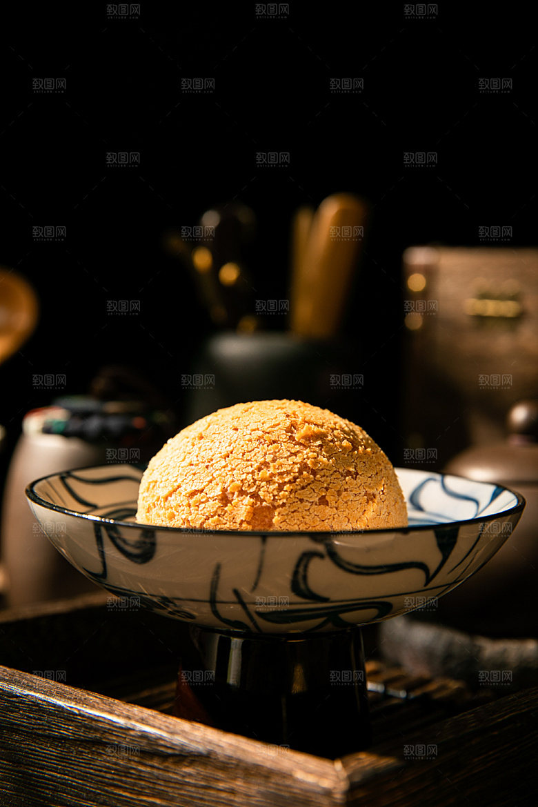 麻薯甜点美食摄影图