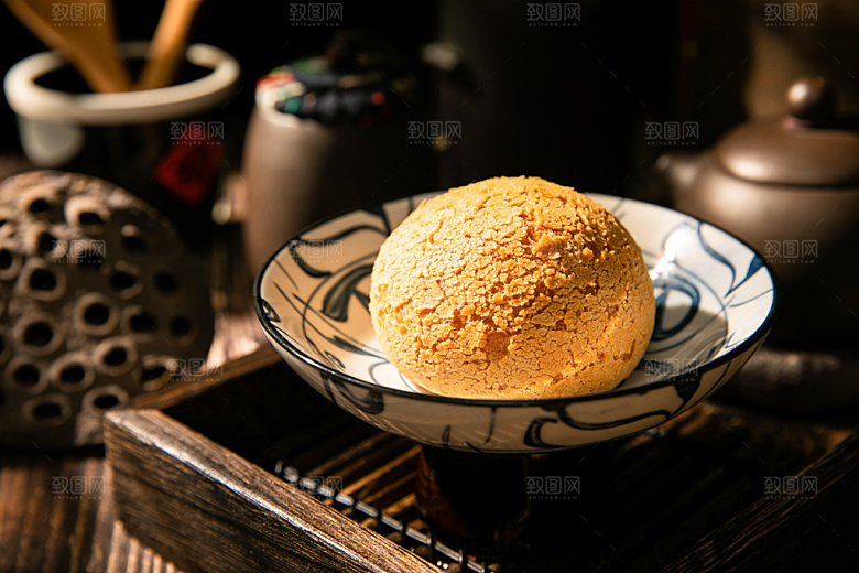麻薯烘焙点心摄影图