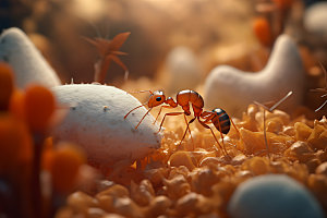 蚂蚁科普昆虫摄影图