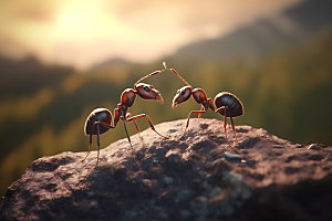 蚂蚁生物观察高清摄影图