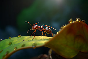 蚂蚁自然科学科普摄影图