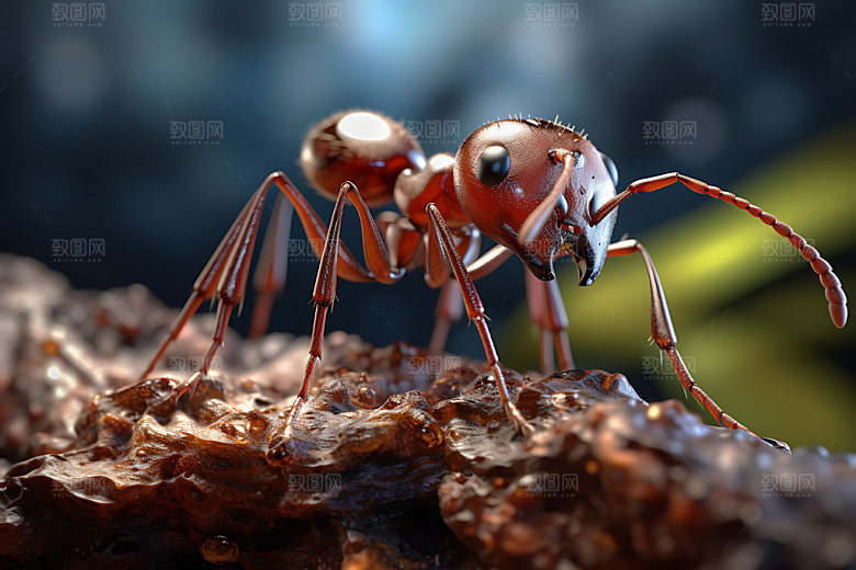 蚂蚁生物观察自然科学摄影图
