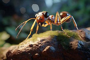 蚂蚁高清昆虫摄影图