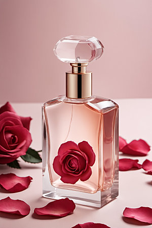 玫瑰香水香氛大气样机