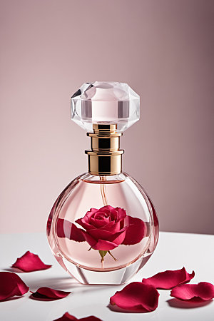 玫瑰香水香氛立体样机
