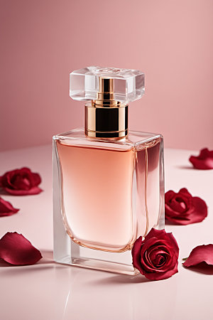 玫瑰香水美容立体样机
