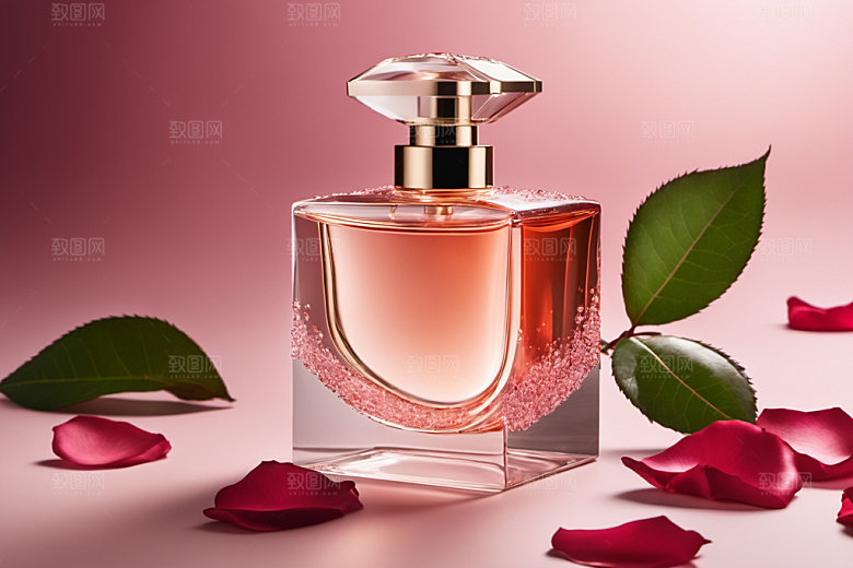 玫瑰香水美容化妆品样机