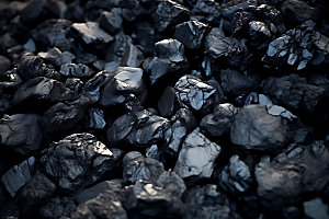 煤炭矿石石料摄影图