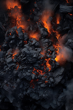 煤炭矿石燃料摄影图