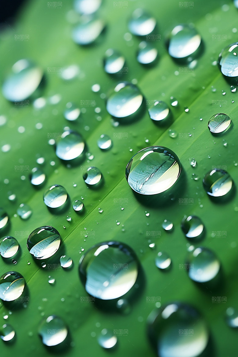 彩色雨滴元素水珠背景图