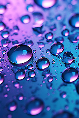 彩色雨滴质感元素背景图