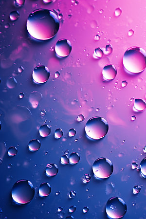 彩色雨滴水滴元素背景图