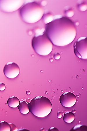 彩色雨滴透明水珠背景图