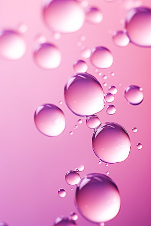 彩色雨滴水珠质感背景图