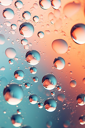 彩色雨滴水珠水滴背景图
