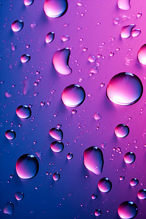 彩色雨滴水珠水滴背景图