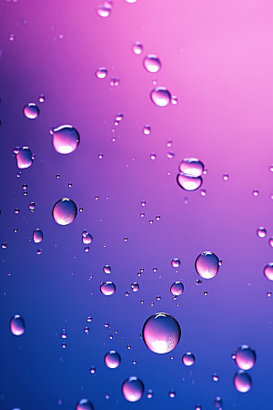 彩色雨滴质感水珠背景图