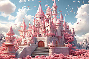 梦幻城堡童话糖果屋效果图