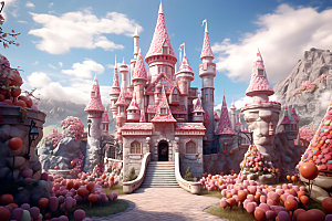 梦幻城堡渲染3D效果图