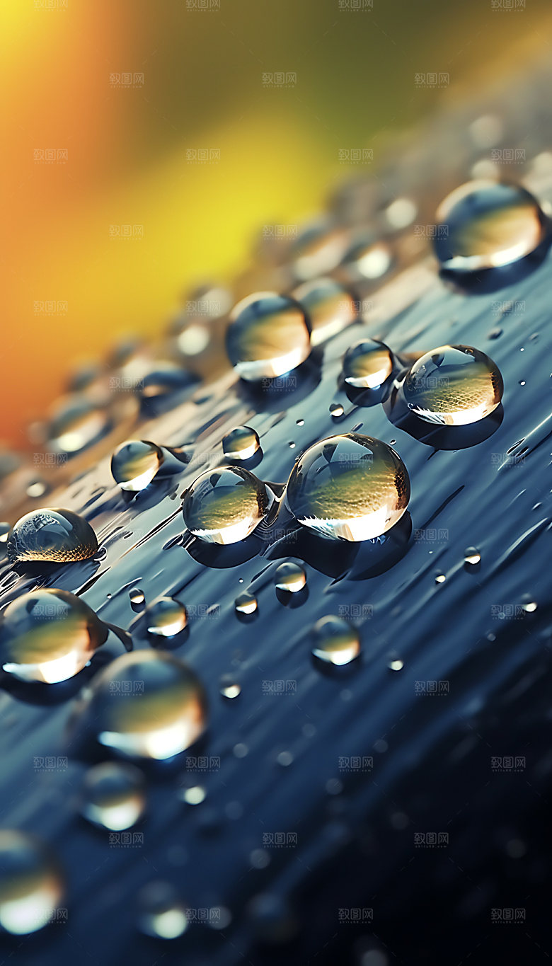 梦幻水滴水渍渐变背景
