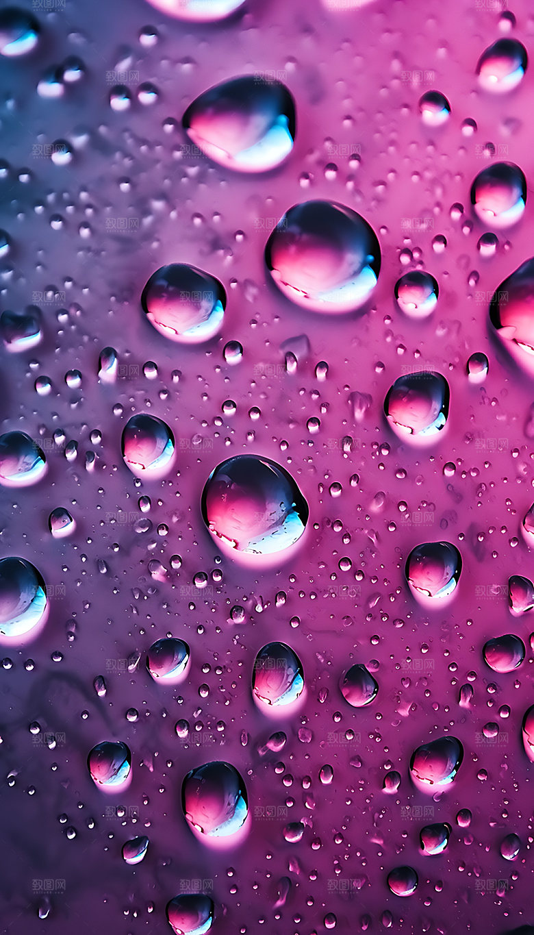梦幻水滴通透高清背景