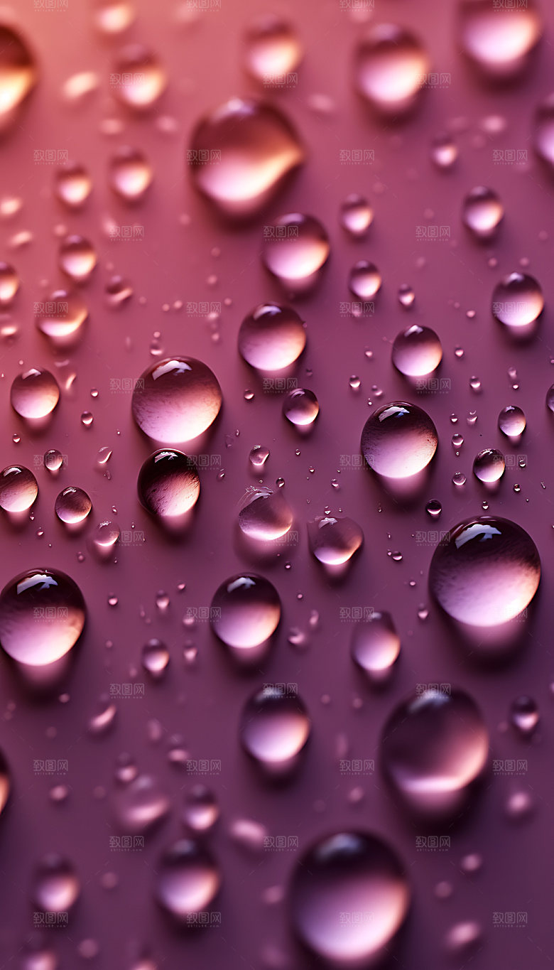 梦幻水滴雨滴水渍背景