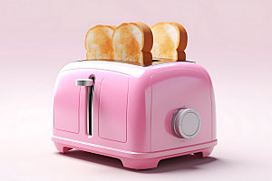 面包机模型烹饪工具效果图