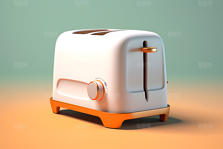 面包机烤面包烹饪工具效果图