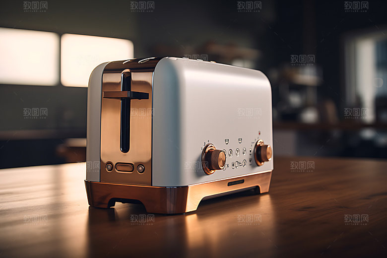 面包机烤面包烹饪工具效果图