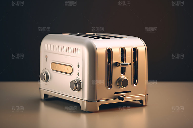 面包机厨房电气烹饪工具效果图