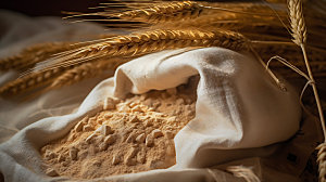 面粉面点材料小麦摄影图