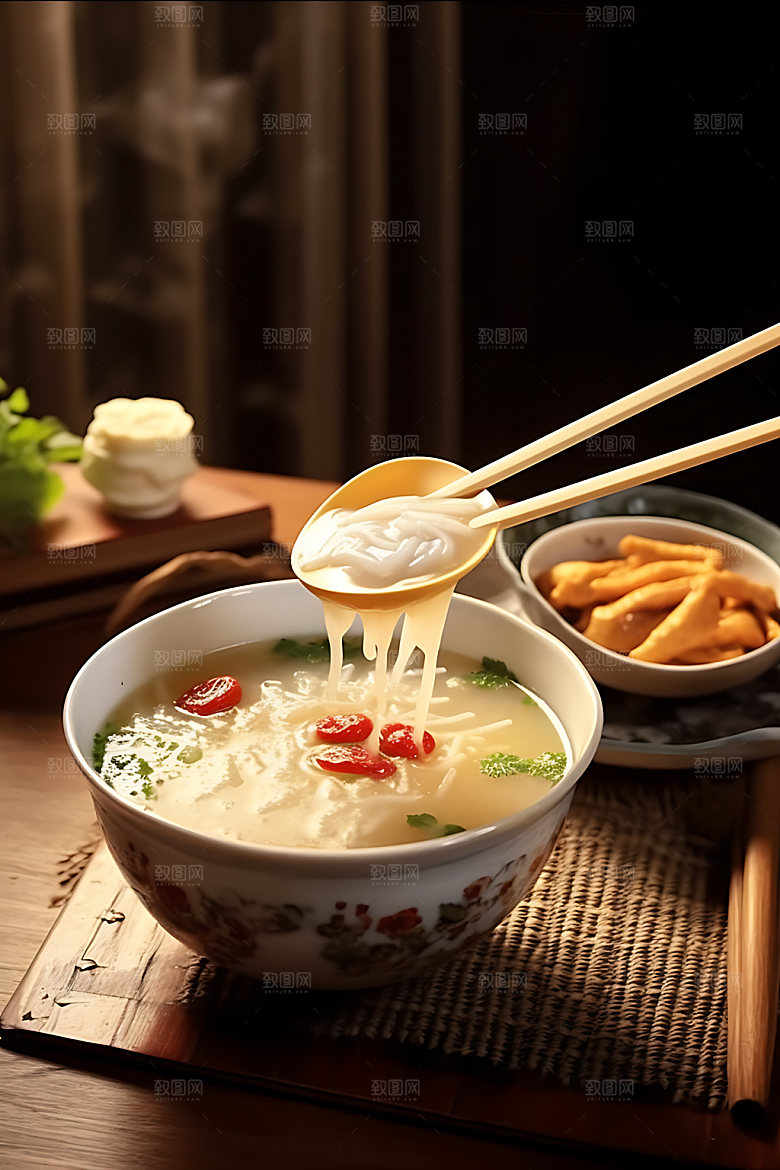 面食面条早餐摄影图
